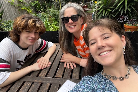 Laura McCusker with her kids.