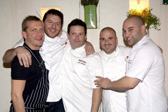  Martin Boetz, Manu Feildel, Gary Mehigan, George Calombaris and Shane Delia.