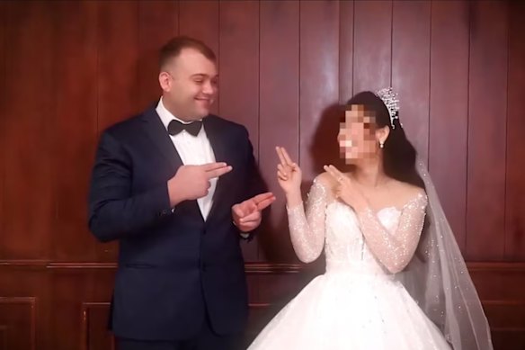 Daniel Rodney Badger pictured at his wedding in Ho Chi Minh City in 2019.