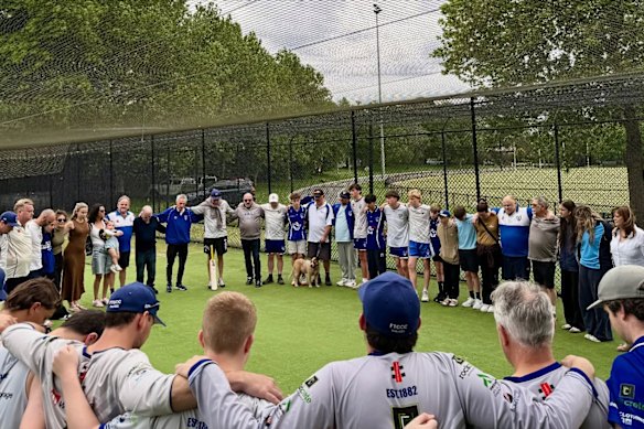 Club members gathered along with Ben Austin’s father, Jace.