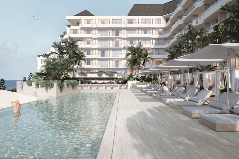 A render of the InterContinental in Coogee, which is due to open at the end of the year.