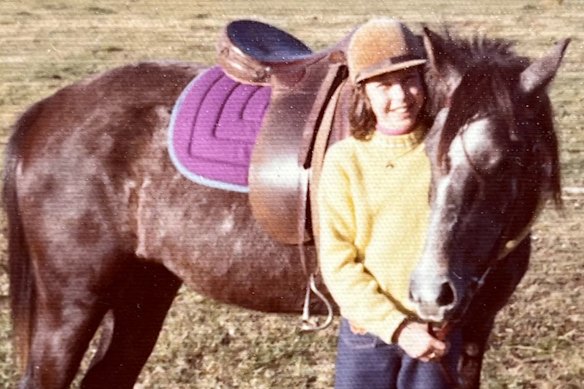 Julie Miller at age 13 at Teen Ranch.