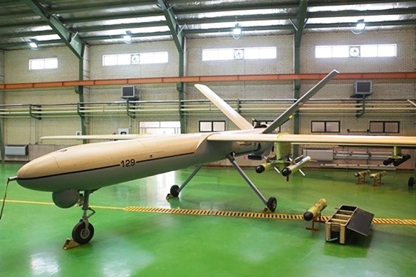 The Shahed-129 Iranian-made drone.