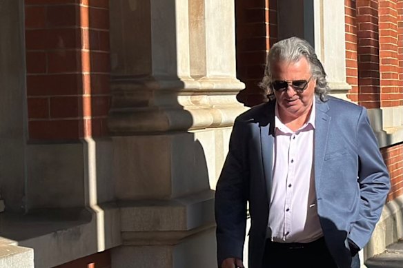 Chris Marco outside the WA Supreme Court.
