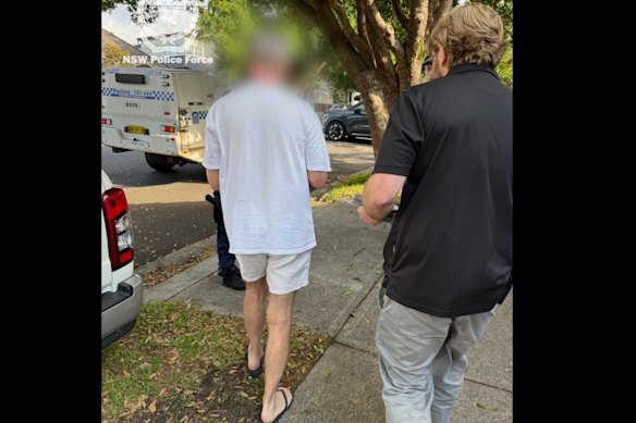 Peter James Adam was arrested at Bondi on Wednesday.