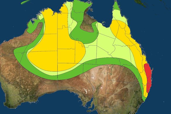The Bureau of Meteorology has forecast more isolated severe storms in south-east Queensland.
