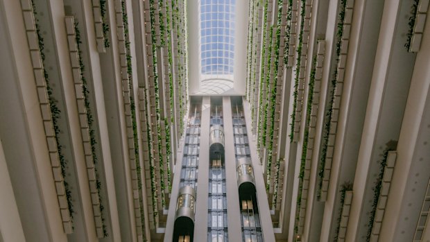 The hotel, designed by architect Harry Seidler, opened in 1987.