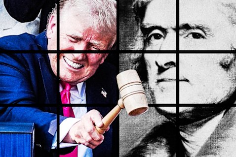  Donald Trump and Thomas Jefferson present two Americas, too different.