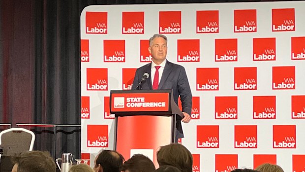 Deputy Premier Richard Marles at the Labor Party conference.