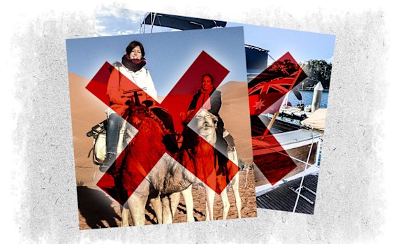  Camel riding (the author, Margot Saville, is seen here with her daughter Stella), and the boat that sunk ambitions.