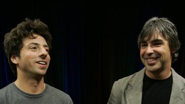 Google co-founders Sergey Brin, left, and Larry Page.