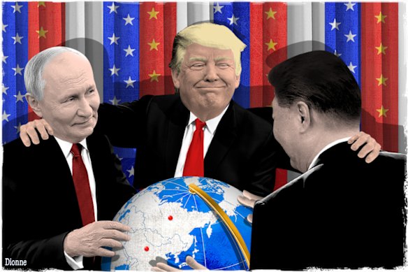 Without soft power, Trump is left with the hard men of Russia and China