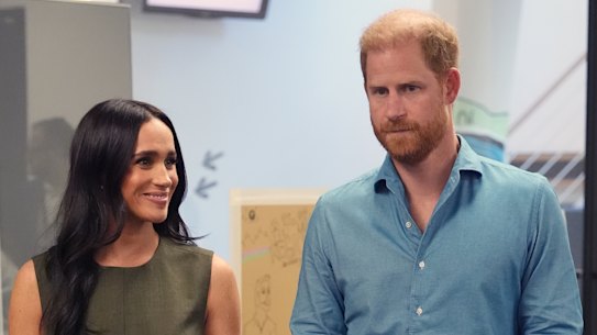 The Duchess and Duke of Sussex in Australia in April.