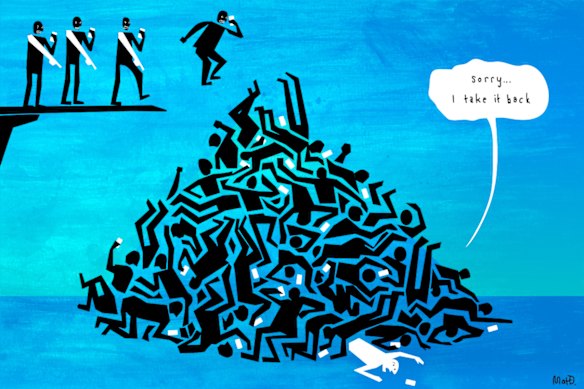 Cancel culture pile-on.