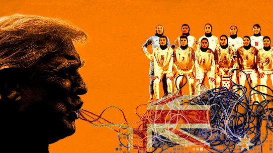 How a Trump post about the Iranian women’s soccer team sparked a wave of misinformation.