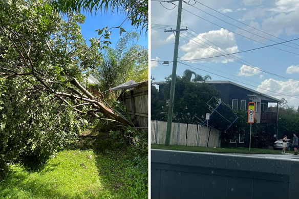 Residents in Carina, Camp Hill, Carina Heights, and Carindale reported strong winds during a minutes-long storm that hit mid-afternoon on Thursday.