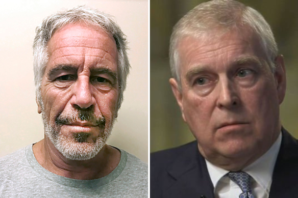 Ferguson also appeared to complain that Jeffrey Epstein (left) had used her to “get to” Andrew Mountbatten-Windsor (right).