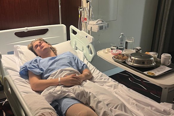 “It was mostly just anger,” says Ashcroft of his feelings after his ACL injury.