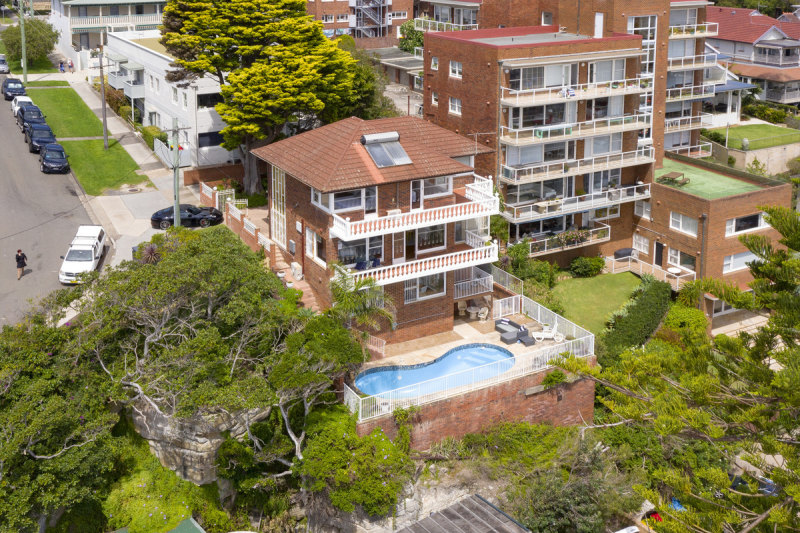 A five-bedroom house at 2 Reddall Street, Manly, sold for $21.5 million at auction on Saturday.
