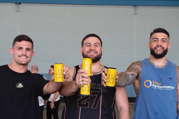 Rugby league star Nathan Cleary and UFC fighters Tai Tuivasa and Tyson Pedro are shareholders in Drink West.