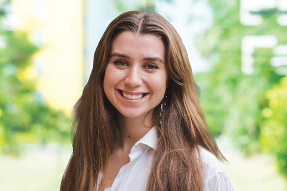 Freya Leach ran as the unsuccessful Liberal candidate for the NSW state seat of Balmain. 