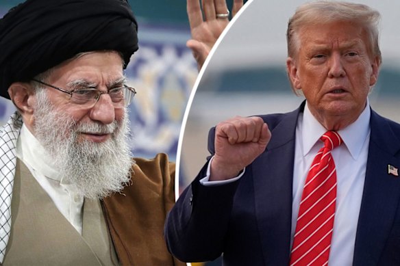 Iranian Supreme Leader Ali Khamenei and US President Donald Trump.