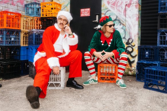 Polish Club’s David Novak (left) and John-Henry Pajak. 