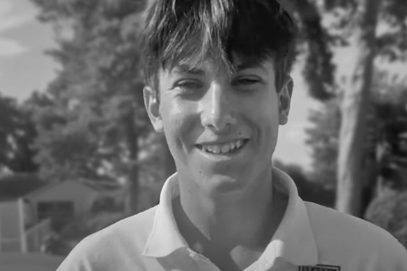 Teenage Crans-Montana fire victim Emanuele Galeppini.