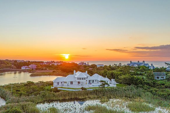 The opulent home in East Hampton.