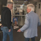 David Hughes was pictured on the Liberal Party&rsquo;s election campaign in Geelong.
