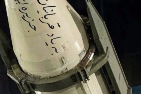 AI-edited photos of missiles with the message, “In the memory of victims of Epstein’s island” written on them in Farsi have been shown on Iranian state TV.