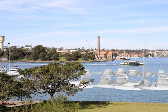 A visual impact assessment of the proposal to expand the marina westward between the Kellys Bush foreshore parkland and Cockatoo Island. 