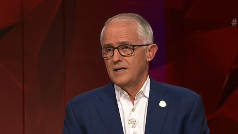 Malcolm Turnbull on Q&A.