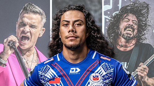 Concert season at Accor Stadium, including Robbie Williams and The Foo Fighters, meant the NRL could not move Samoa and Tonga to the bigger venue.
