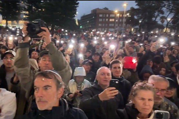 Thousands gathered at Bondi Pavilion and turned on their phone torches as performers dedicated a rendition of “Waltzing Matilda” to the youngest victim of the terror attack.