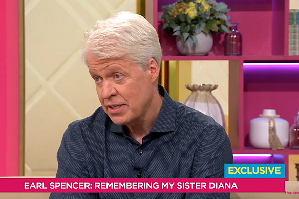 Earl Spencer, brother of Princess Diana, on ITV’s Lorraine program.