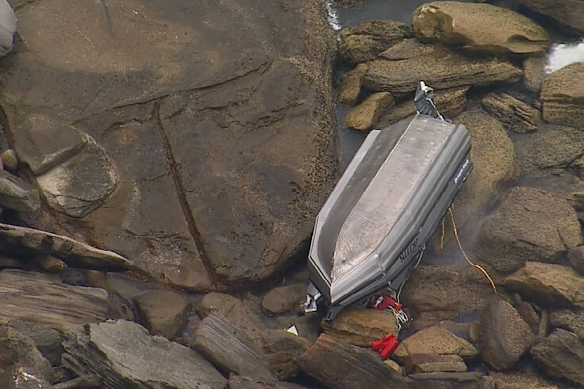 Reports to emergency responders suggested there were three occupants on board.