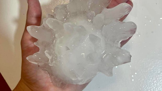 Recent hail in Ferny Grove.