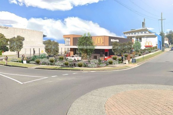 A concept photo of the Balgowlah McDonald’s store.