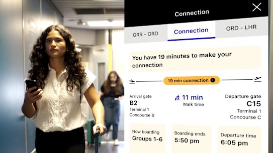 Airline apps have more functions for passengers. 