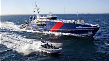 An Austal Cape Class vessel built for Australian Border Force.