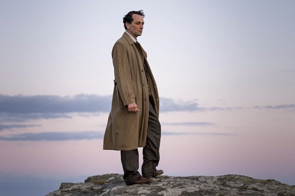 Matthew Rhys as Inspector Leach in Towards Zero.
