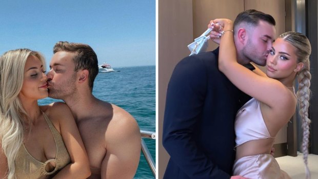 Andre Rebelo pictured with his former partner, Grace Piscopo.