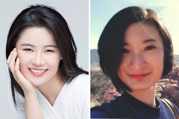 Photos taken from the LinkedIn profiles of Amanda Qiu, the chief executive of BR-YR Executive Search (left), and Shirly Shen, co-founder of the Internship Union.