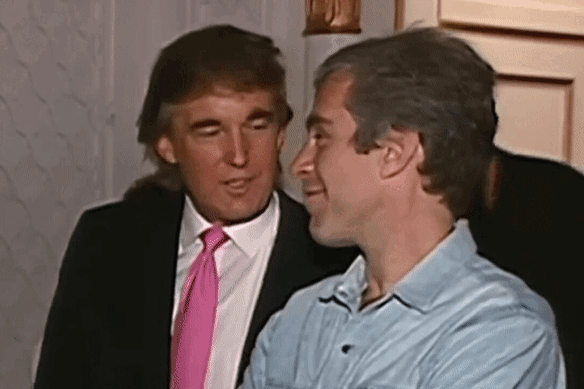 Donald Trump and Jeffrey Epstein were friends in the 1990s but later fell out.