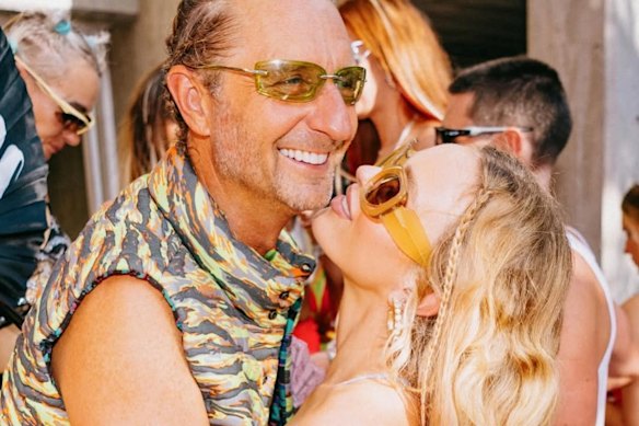 Justin Hemmes with his partner, Madeline Holtznagel.