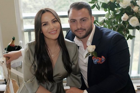 Universal Hotels director Steven Christopher Kospetas, pictured with wife Vesna, has been charged with breaking into a Ryde apartment and stealing a woman’s car keys.