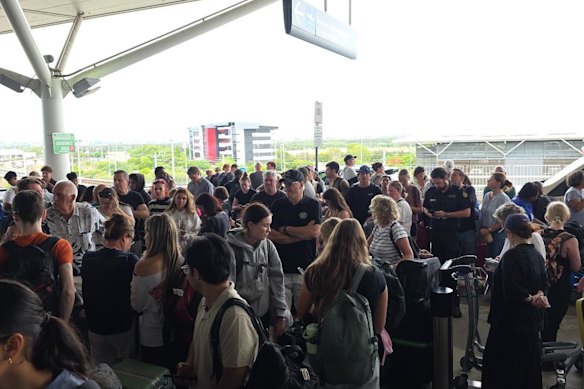 The Brisbane Airport’s international terminal was evacuated on Tuesday, January 13, 2026.