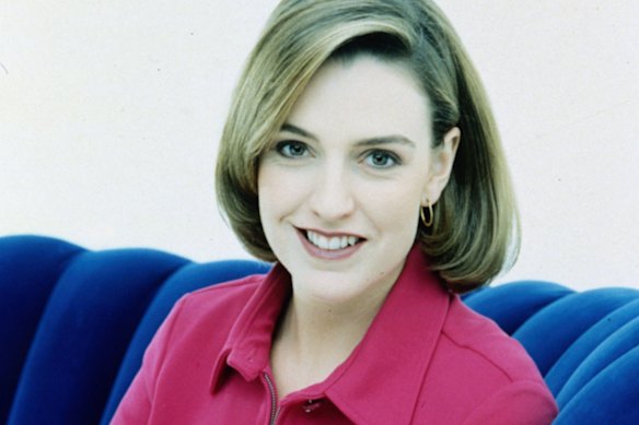 Sloane as a 24-year-old TV presenter for Money on Channel Nine.