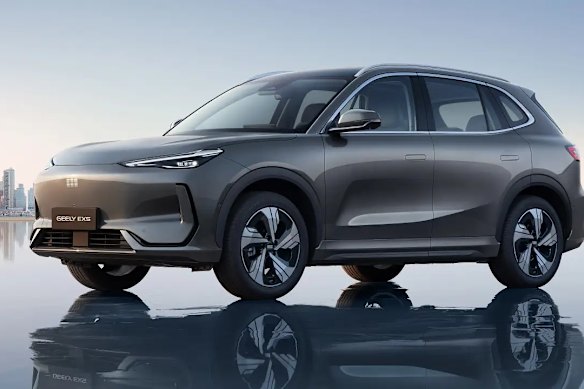 Geely launched its EX5 in March in Australia. 
